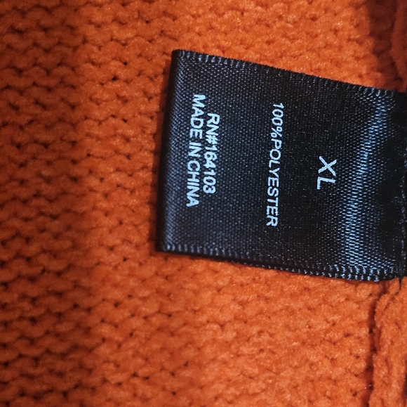 Say What Orange Plaid V Neck Crop Sweater Sleeveless Vest Size Xl NWT - Picture 7 of 12